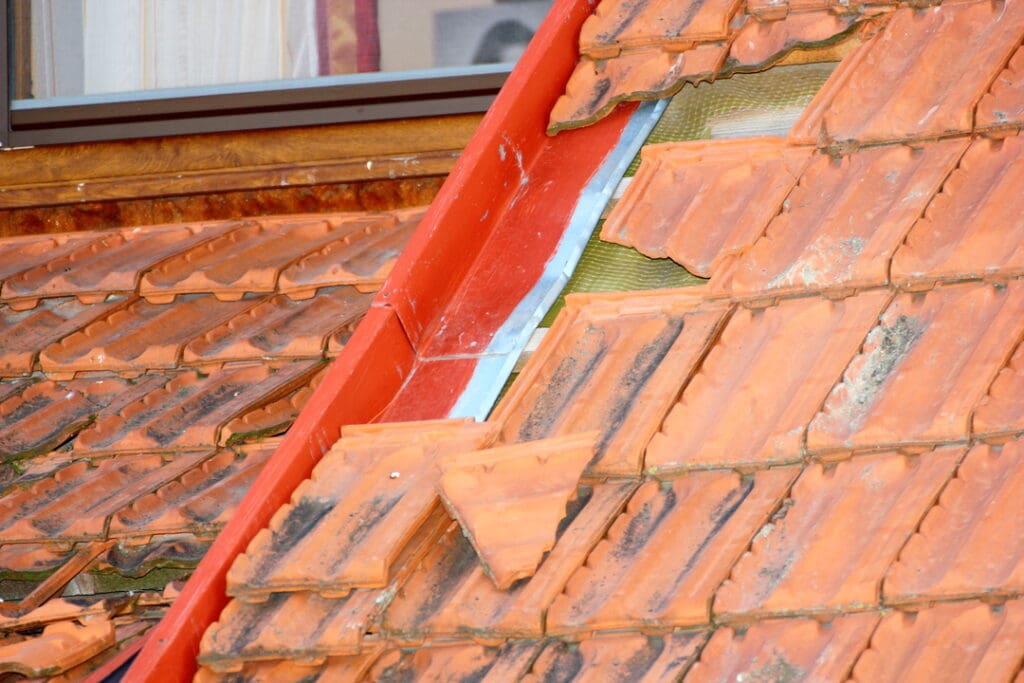 damaged roof