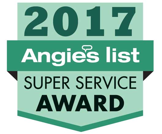 Warner Roofing Angie's List 2017 Super Service Award