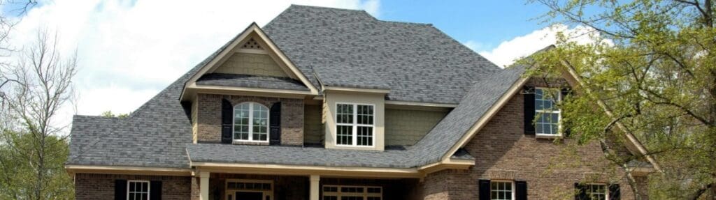 Roof of a nice 2 story home