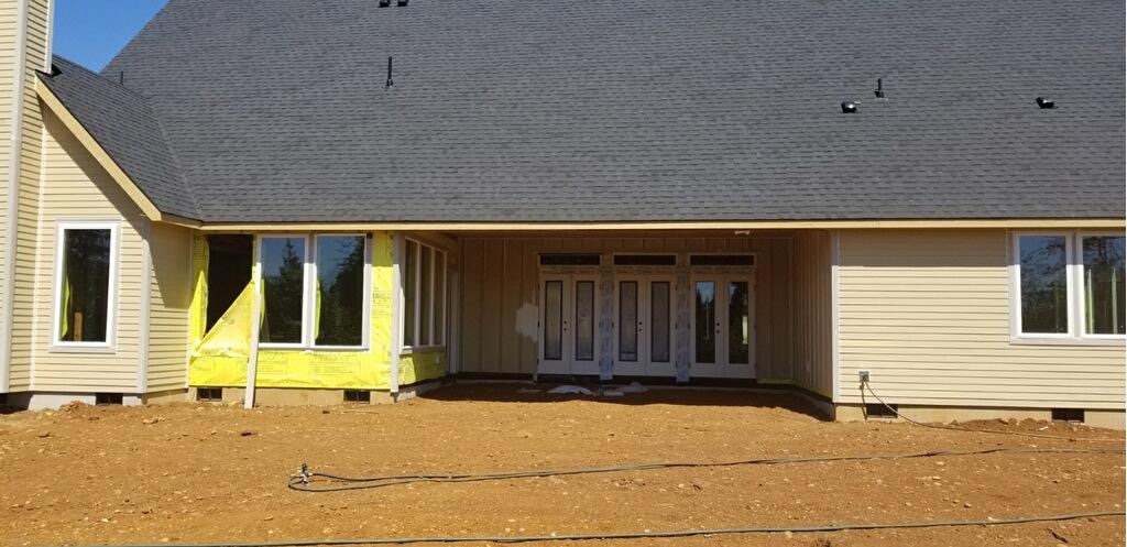 Conposition shingles on new construction to illustrate architectural shingles vs composite shingles and Are Composition Shingles Fire Resistant.