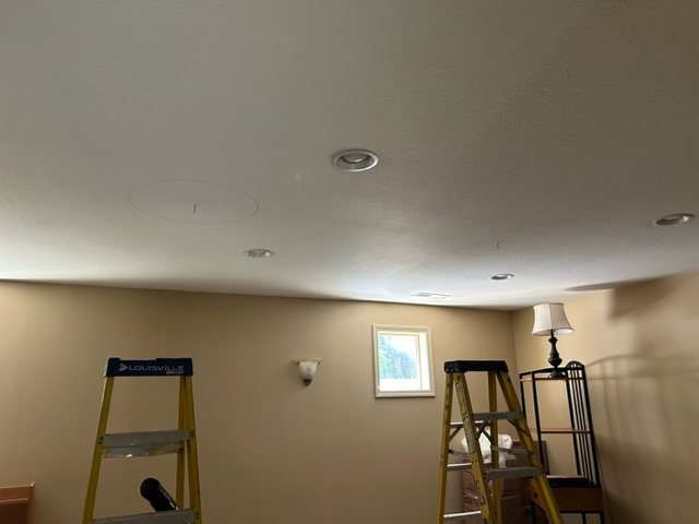 dark room before solar tube installation project