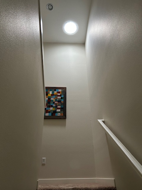 Hallway with solar tube installation project in Vancouver, WA