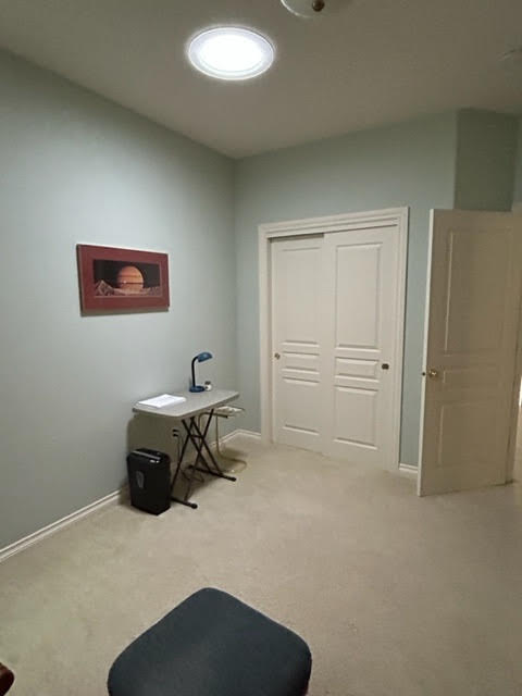 Bedroom with solar tube installation in Vancouver, WA