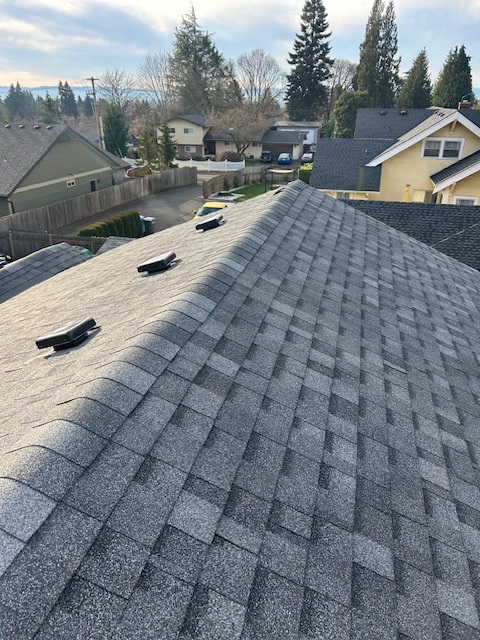 composite shingle roof installation project in Vancouver, WA