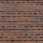 A red roof using composition shingles to illustrate what are composition shingles.